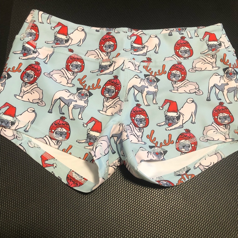 KFT Christmas Pug workout short